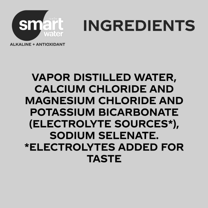 smartwater Alkaline with Antioxidant Water – 33.8 fl oz Bottle