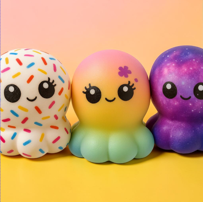 Mini Foam Octopus Squishies