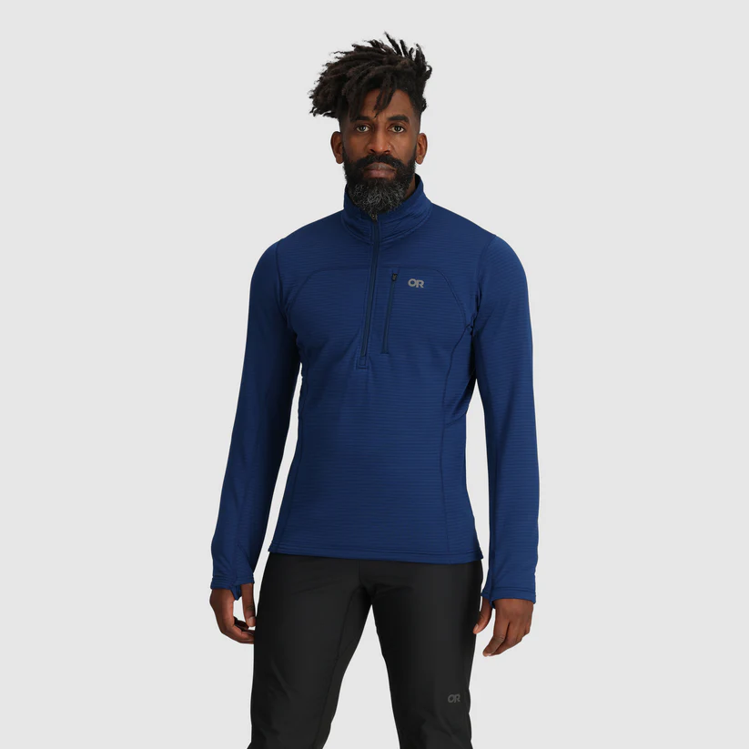 Men’s Vigor Grid Fleece Half Zip – Breathable ActiveTemp™ Midlayer
