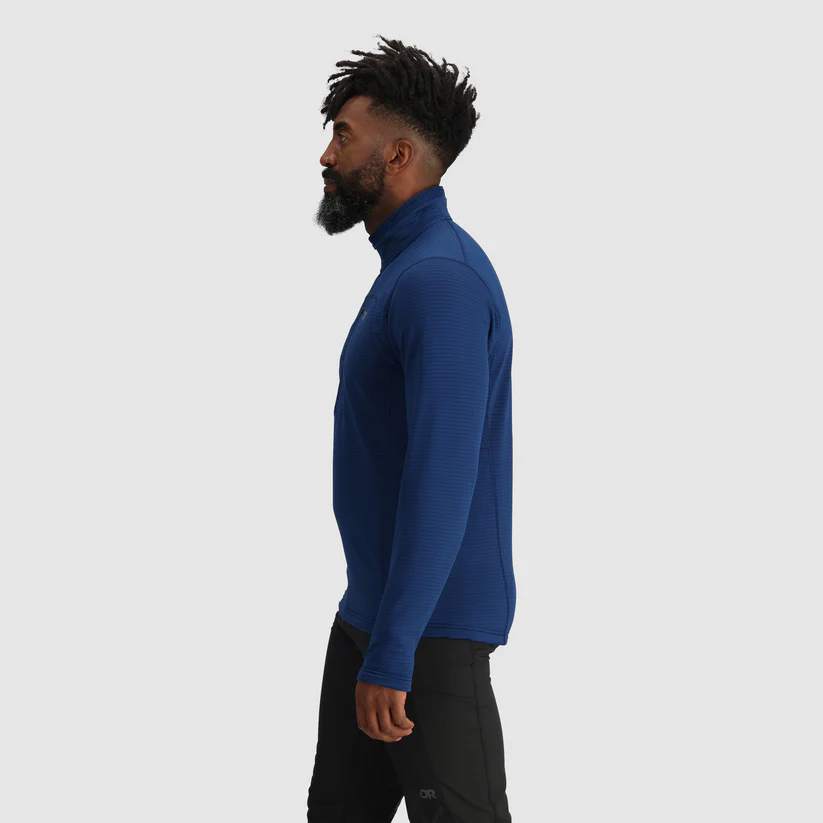 Men’s Vigor Grid Fleece Half Zip – Breathable ActiveTemp™ Midlayer