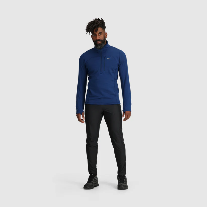 Men’s Vigor Grid Fleece Half Zip – Breathable ActiveTemp™ Midlayer