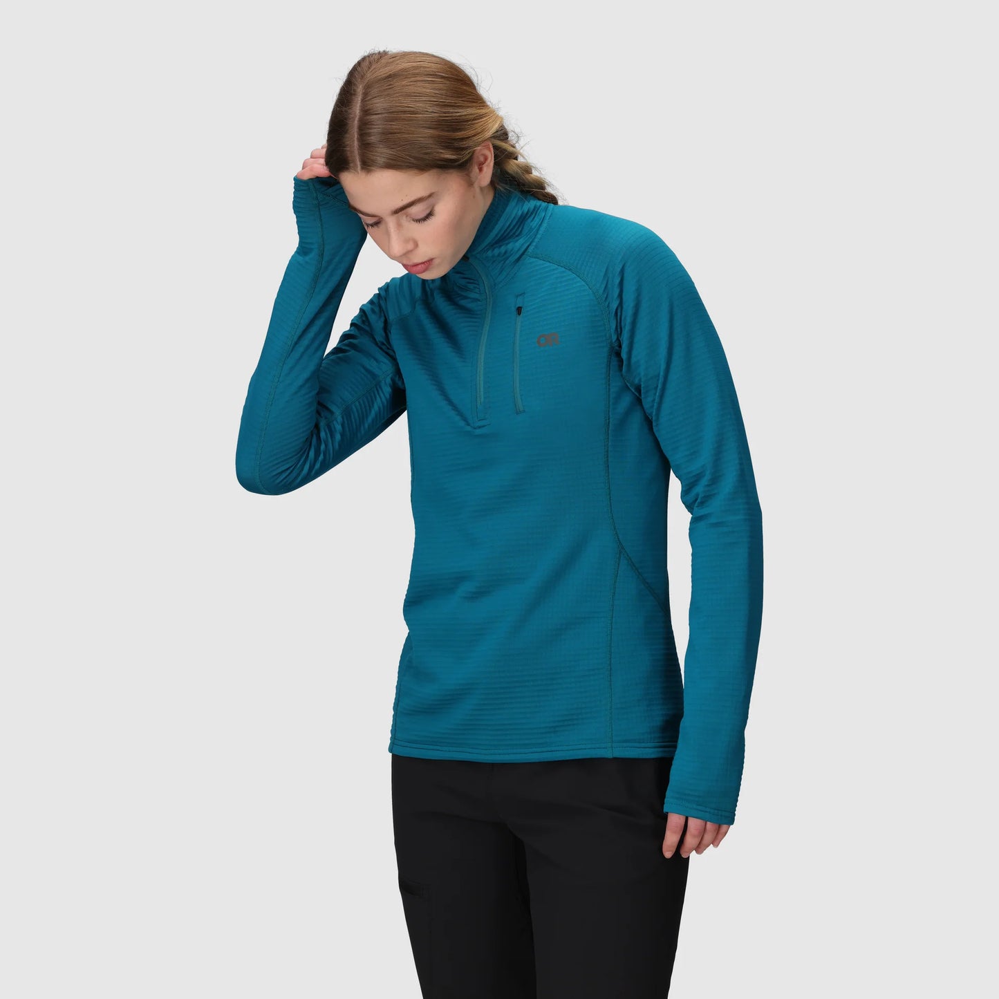 Women’s Vigor Grid Fleece Quarter Zip – Breathable Active Layer with ActiveTemp™
