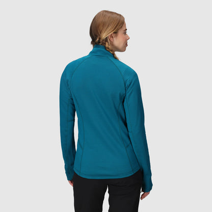 Women’s Vigor Grid Fleece Quarter Zip – Breathable Active Layer with ActiveTemp™