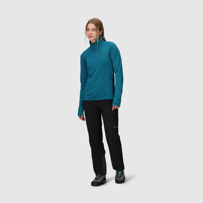 Women’s Vigor Grid Fleece Quarter Zip – Breathable Active Layer with ActiveTemp™
