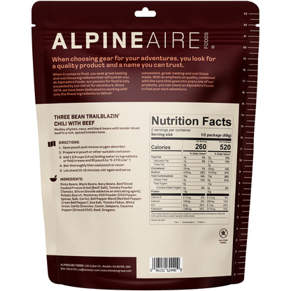Alpine Aire Three Bean Trailblazin' Chili with Bean