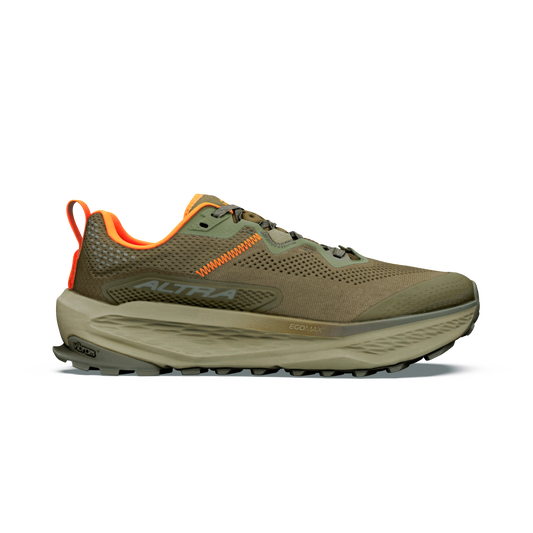 Men's Altra Olympus 7 Dark Olive/Black trail running shoe