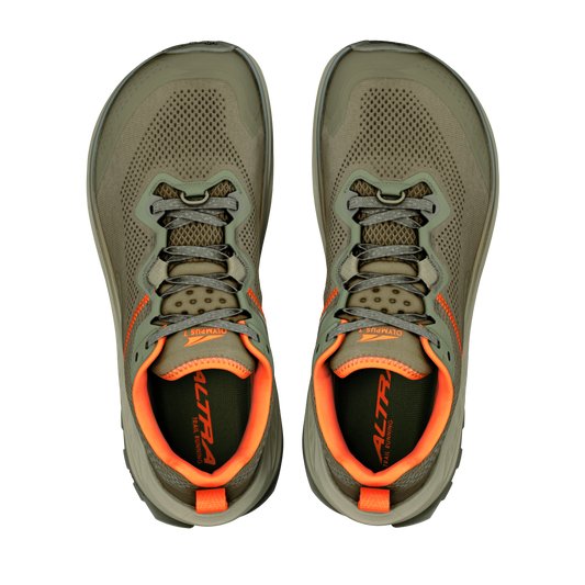 Men's Altra Olympus 7 Dark Olive/Black trail shoe, alternate view
