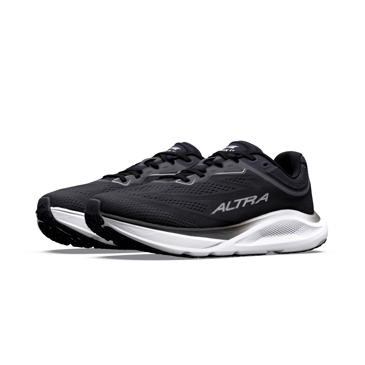 Altra Women's Torin ST in Black/White/White, Wide — three-quarter view