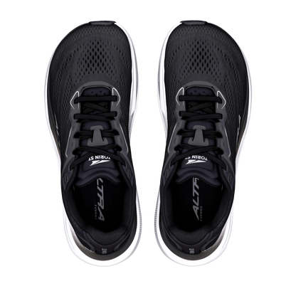 Altra Women's Torin ST in Black/White/White, Wide — top view