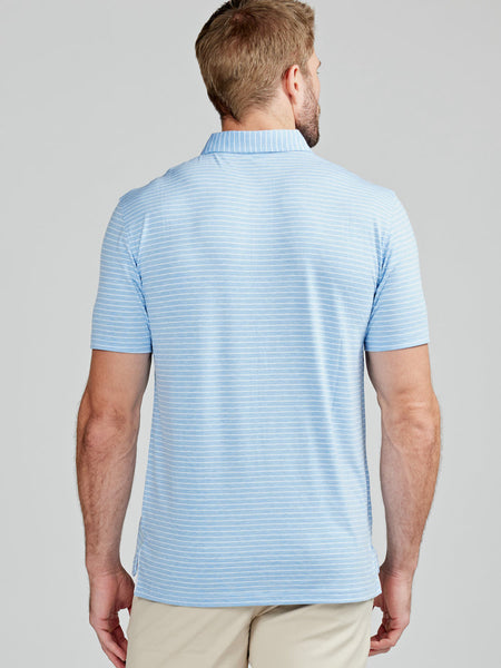 Tasc Performance Cloud Polo Brookline Stripe