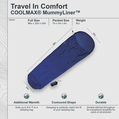 MummyLiner™ COOLMAX® Sleeping Bag Liner