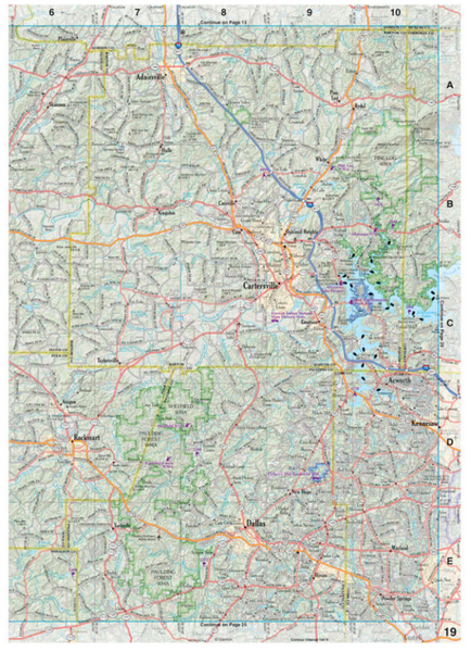 Delorme Atlas & Gazetteer Georgia Book - Explore Detailed Geography