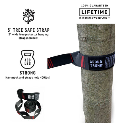 Double Deluxe Hammock with Straps – 2 Person Camping Hammock
