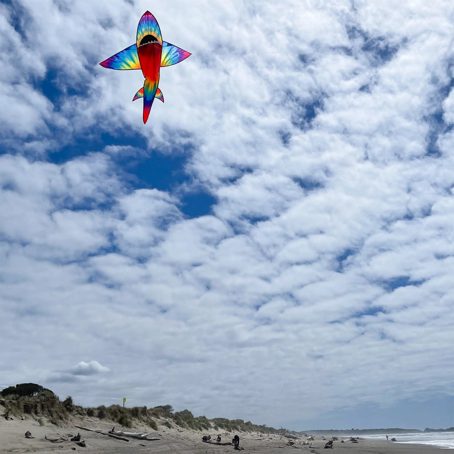 In the Breeze 5' 3D Tie Die Shark Kite