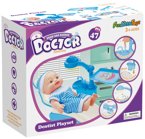 47 PCs Doctor Medical Kit - Pretend Play Doctor Set