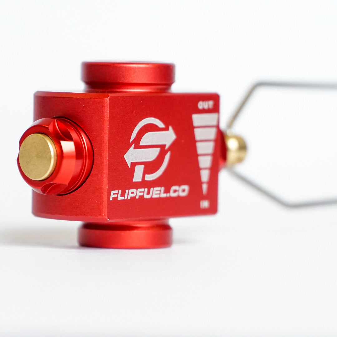 FlipFuel isobutane fuel transfer device
