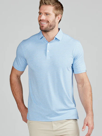 Tasc – Men’s Cloud Polo Shirt – Brookline Stripe