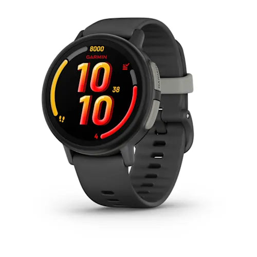 Garmin Bounce 2 kids smartwatch in Slate Gray, front view