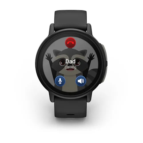 Garmin Bounce 2 kids smartwatch in Slate Gray, right angle