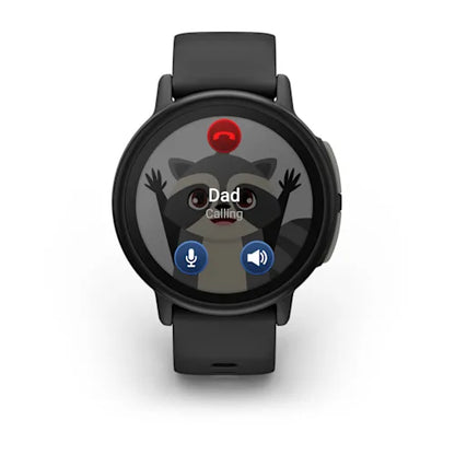 Garmin Bounce 2 kids smartwatch in Slate Gray, right angle