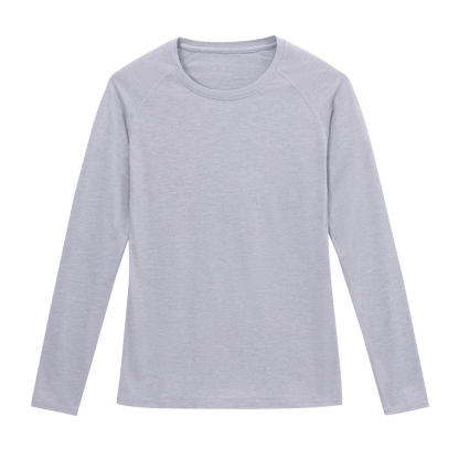 Grace Dog River Performance Tech Long Sleeve in Coastal Mist, front view
