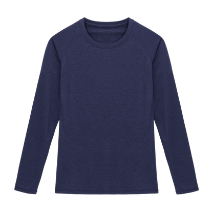 Grace Dog River Performance Tech Long Sleeve in Deep Harbor, front view