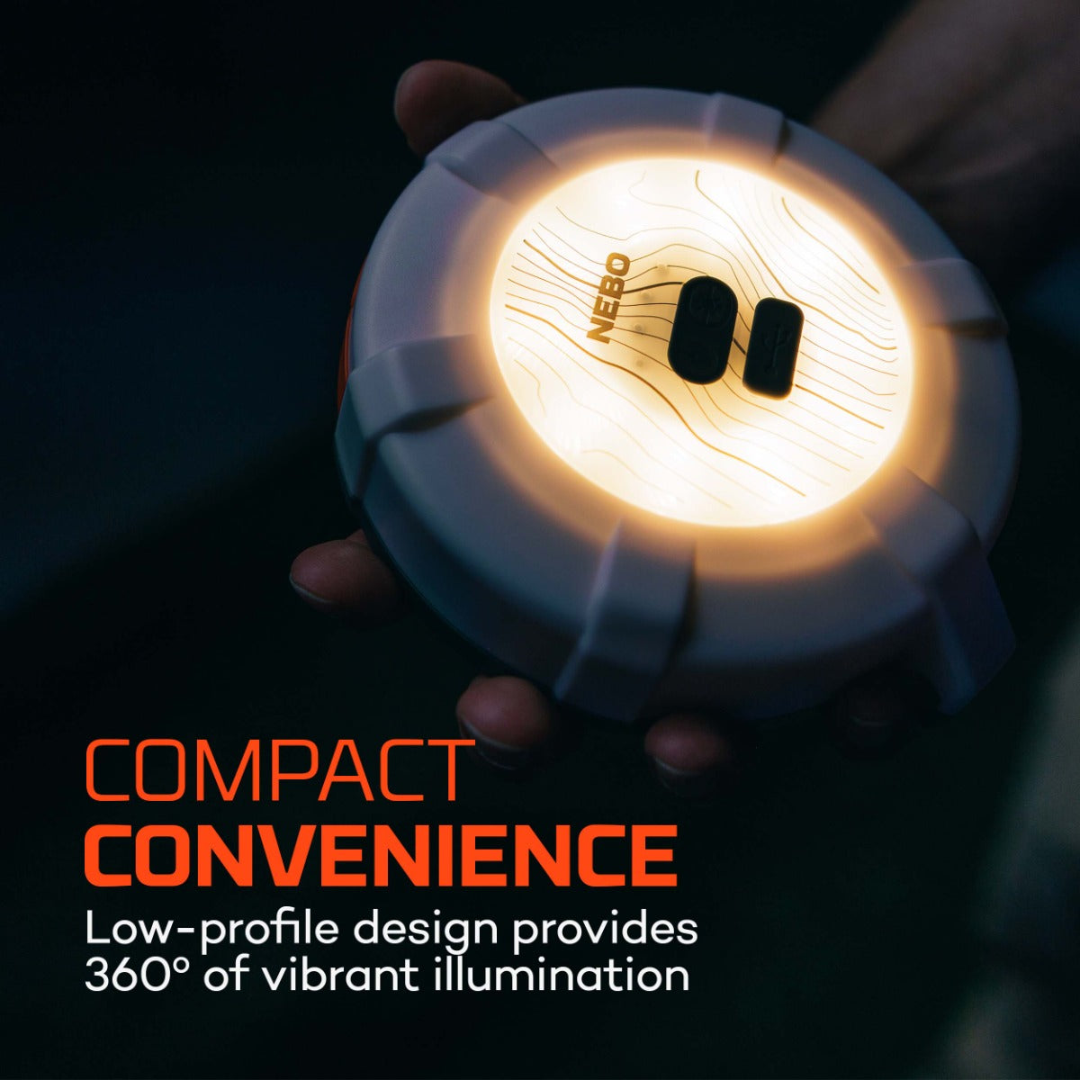 NEBO LUNA 400+ Rechargeable Lantern & Color String Light