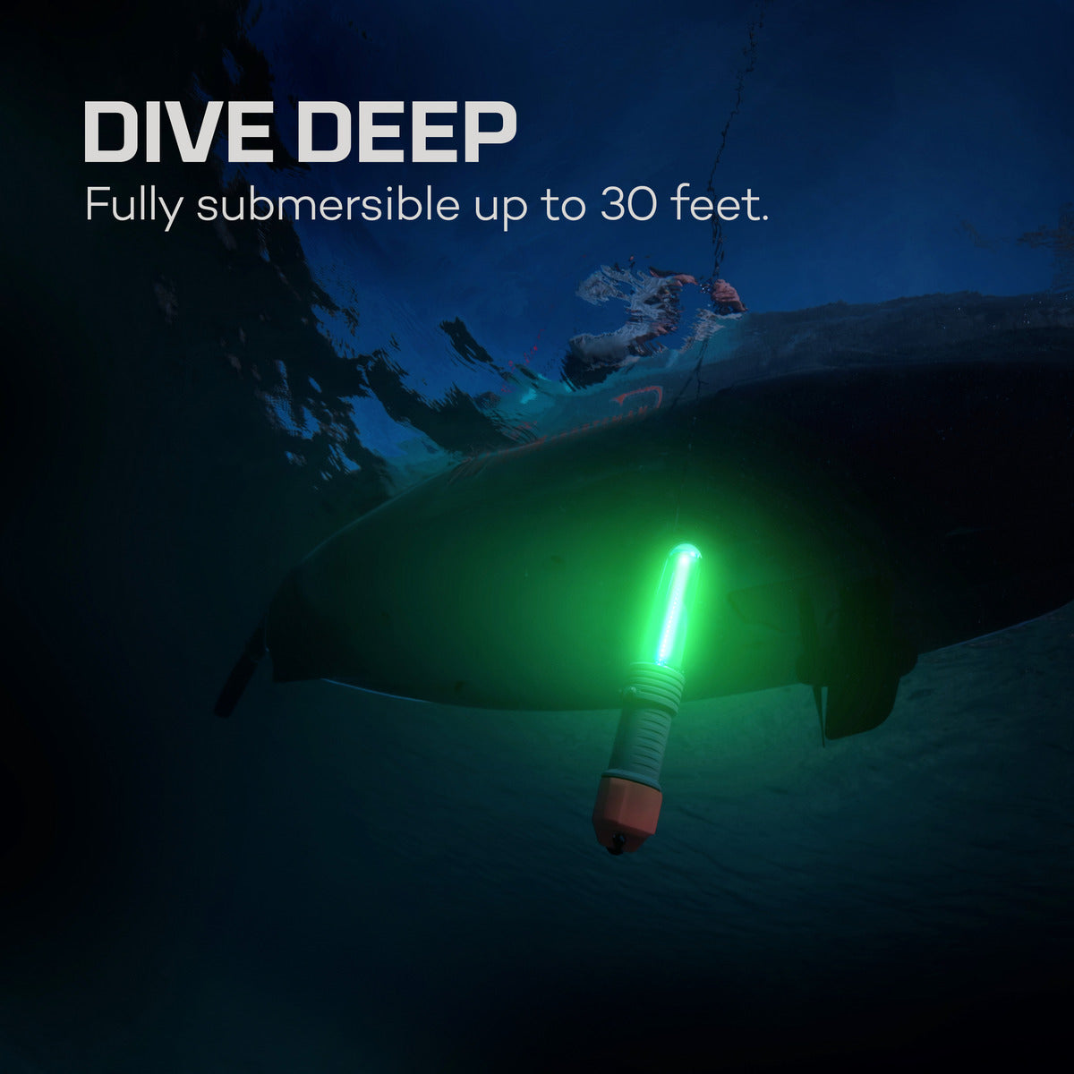 NEBO Submerser 300 Underwater Fishing Light – 300 Lumen Green Dock Light