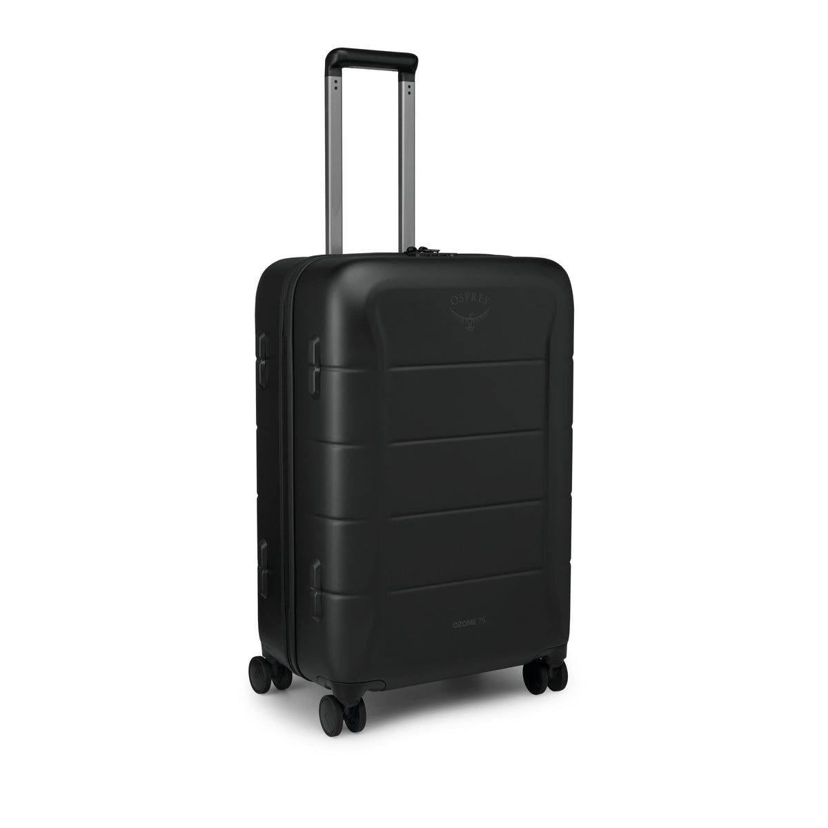 Osprey Ozone Hardside 27" / 75L Checked Luggage in Black, angled view