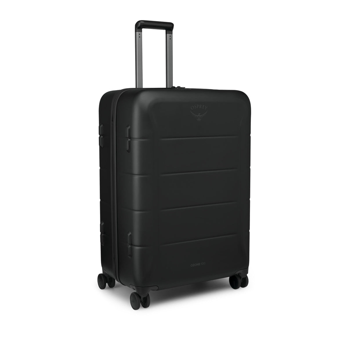 Osprey Ozone Hardside 30" / 100L Checked Luggage in Black, angled view