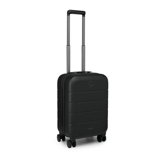Osprey Ozone Hardside Carry-On 22" / 34L in Black, angled view