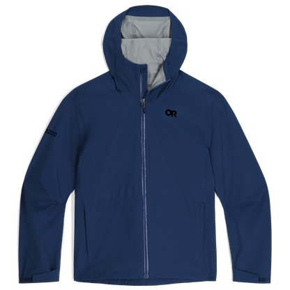 Outdoor Research men's Stratoburst Stretch Rain Jacket in Solid Cenote