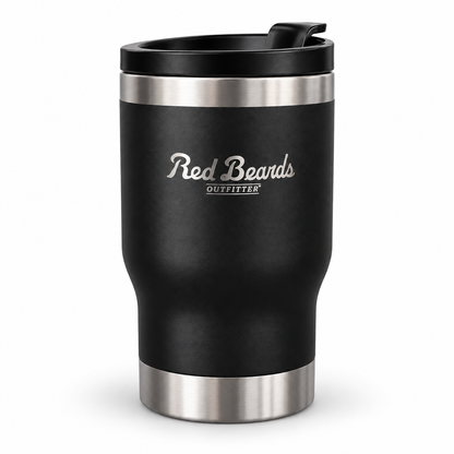 Black Dockside 4-in-1 Drink Hugger with silver Red Beard's Outfitter engraving