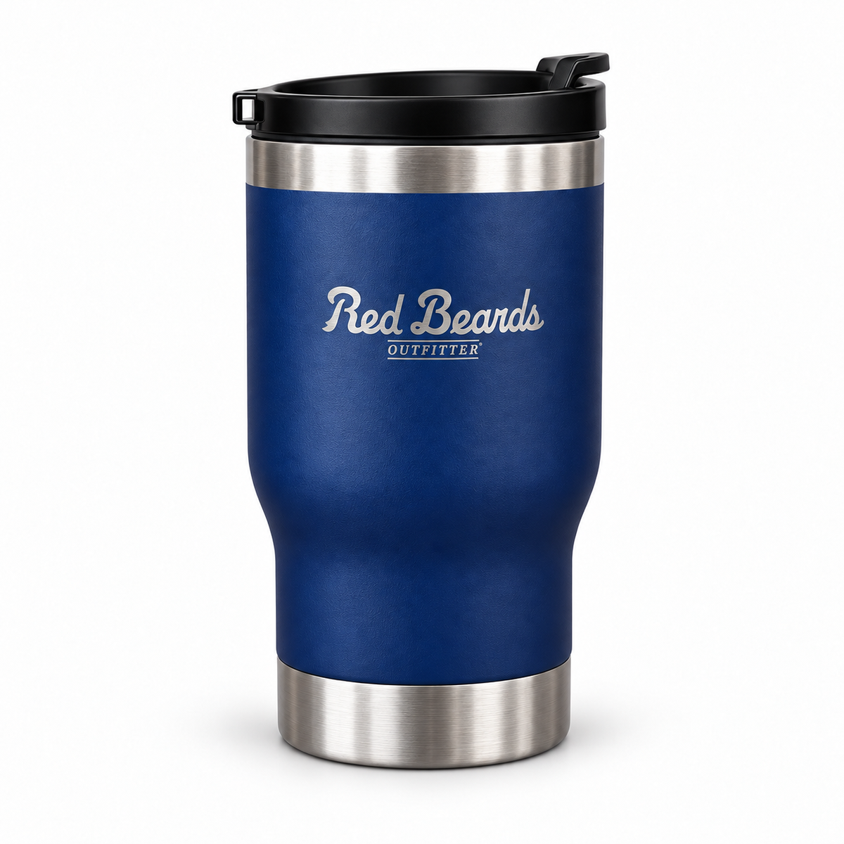 Navy Dockside 4-in-1 Drink Hugger with silver Red Beard's Outfitter engraving