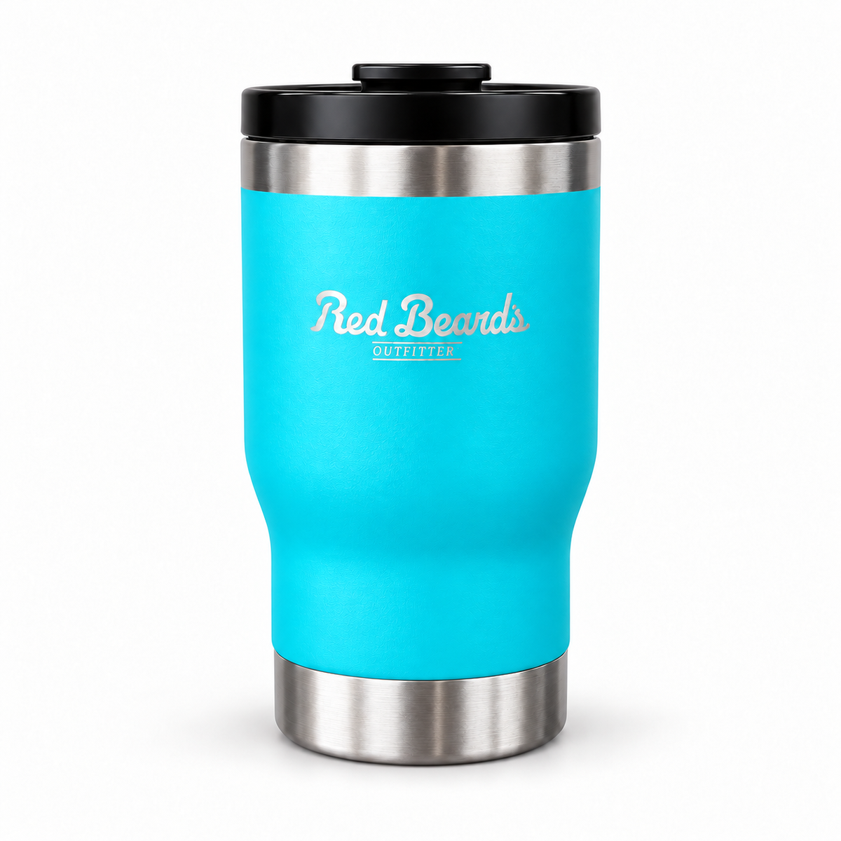 Teal Dockside 4-in-1 Drink Hugger with silver Red Beard's Outfitter engraving