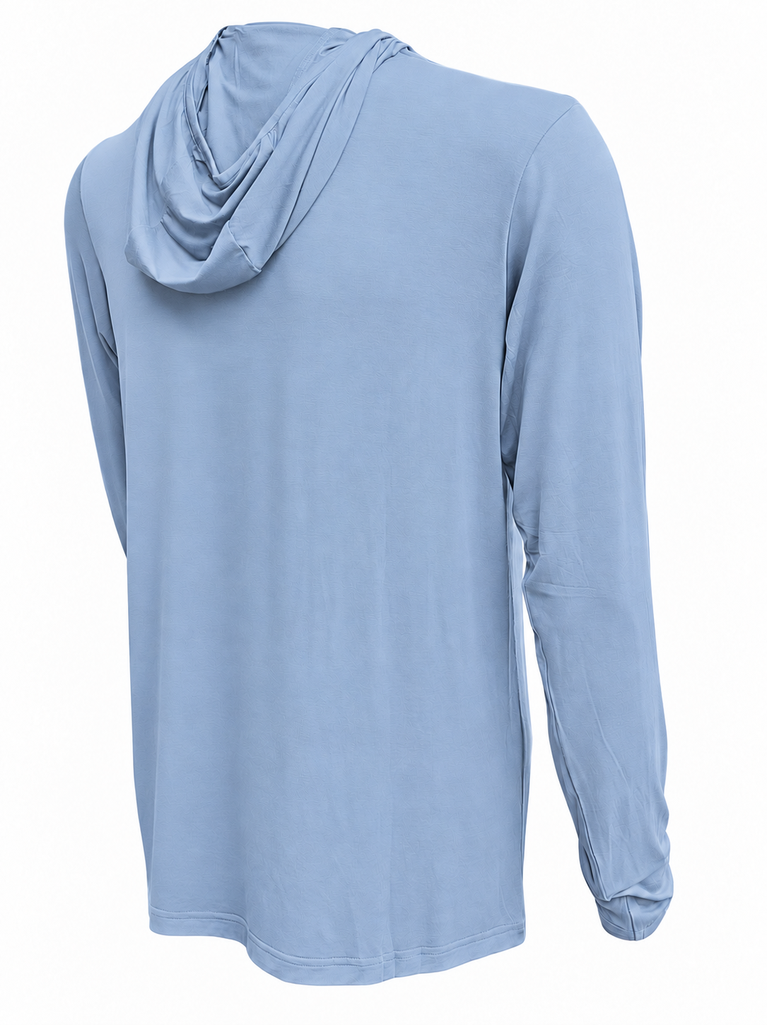 RBO Stealth Hoodie in Coastal Blue, product-only back view