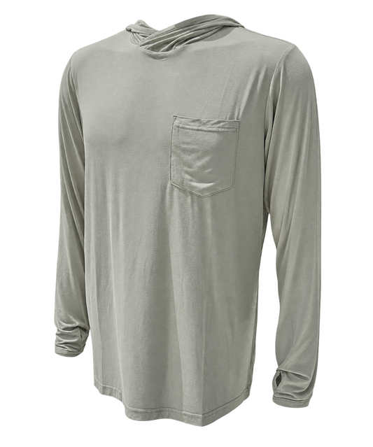 RBO Stealth Hoodie in Sage, product-only front view