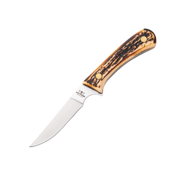 Bear and Son 6 1/2″ Stag Delrin Bird & Trout Knife-751