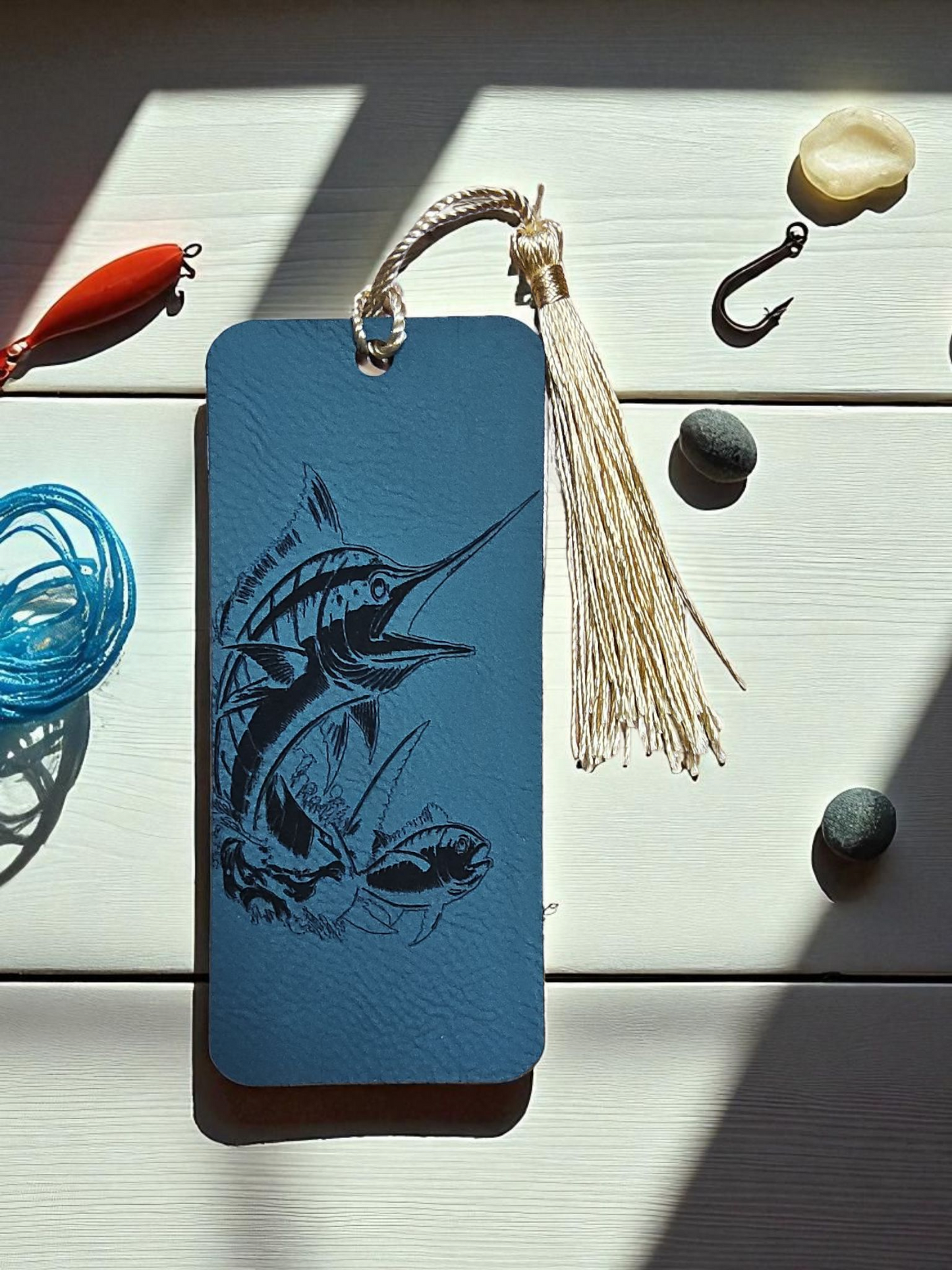 Leather Bookmarks by Mobile Bay Woodworking