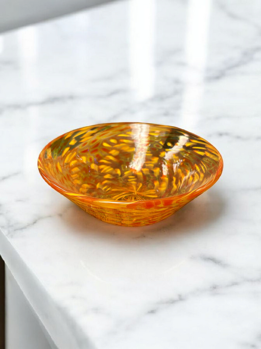 Orange Glass Bowl