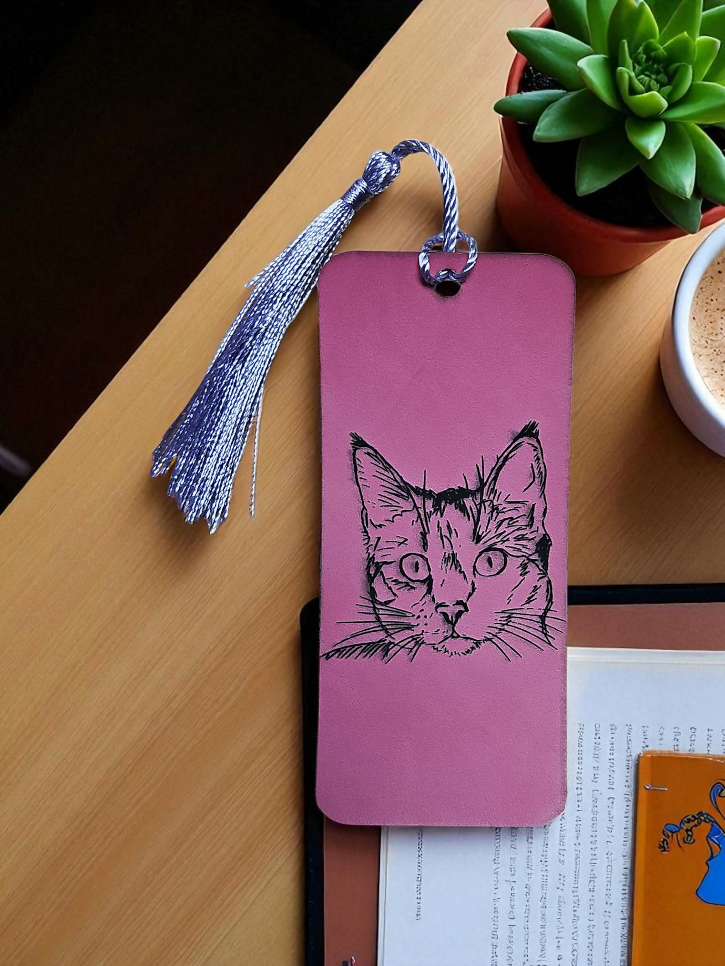 Leather Bookmarks by Mobile Bay Woodworking