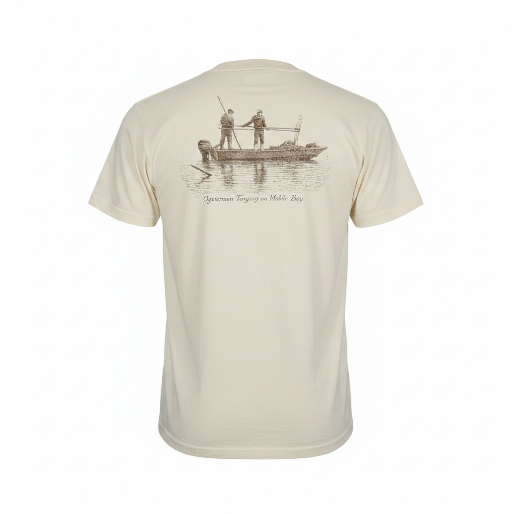 Oystermen Tonging on Mobile Bay TShirt