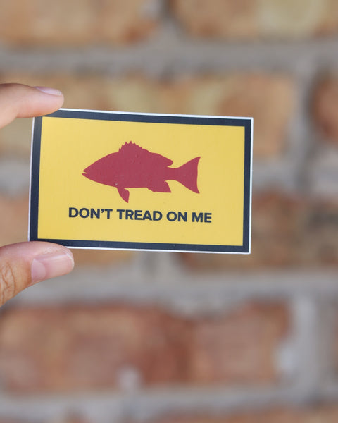 Red Snapper Gadsden Flag Sticker