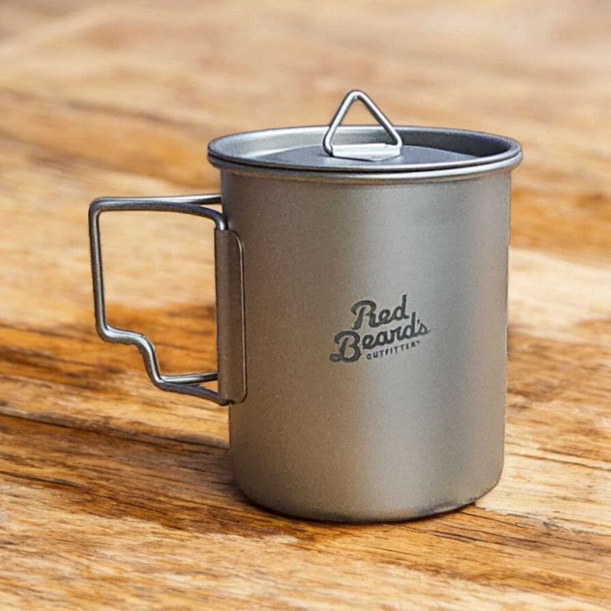Red Beard’s Outfitter 450 mL Titanium Pot and Camping Mug included in RBO Camp Coffee Gift Bundle