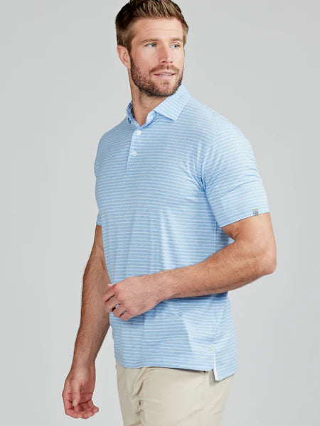Tasc – Men’s Cloud Polo Shirt – Brookline Stripe