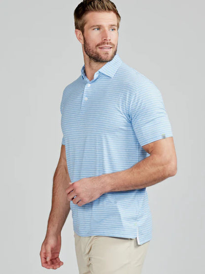 Tasc – Men’s Cloud Polo Shirt – Brookline Stripe