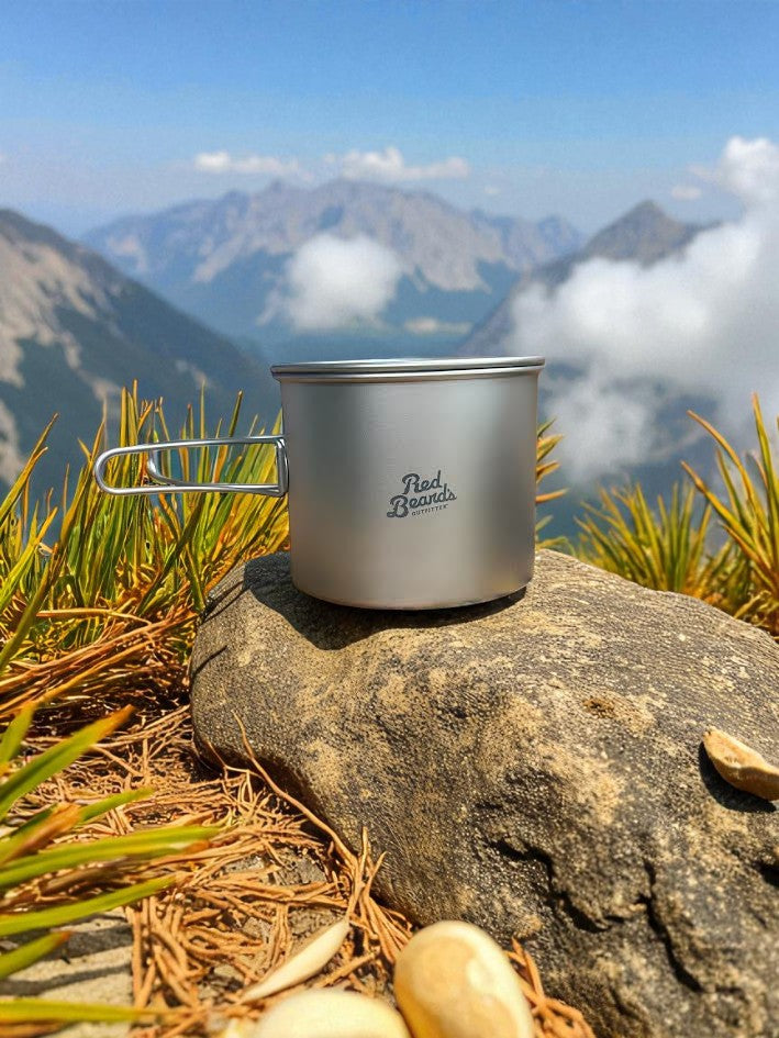 RBO 1.1L Titanium Cooking Pot – Ultralight Camp & Backpacking Cookware