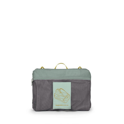 Osprey Transporter Duffel 95 in Frosty Mint color, side view