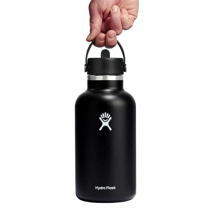Hydro Flask 64 oz Wide Mouth Water Bottle with Flex Straw Cap