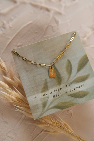 Dear Heart - Hope + Future Mini Tag Necklace